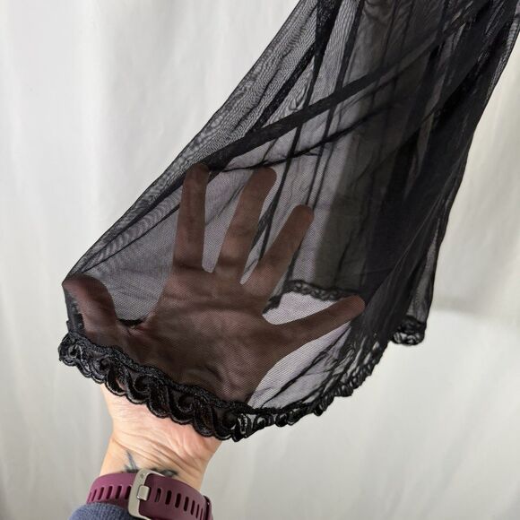 Victoria's Secret Lingerie Womens Small Black Sheer Wired Adjustable Lightweight - Picture 4 of 12